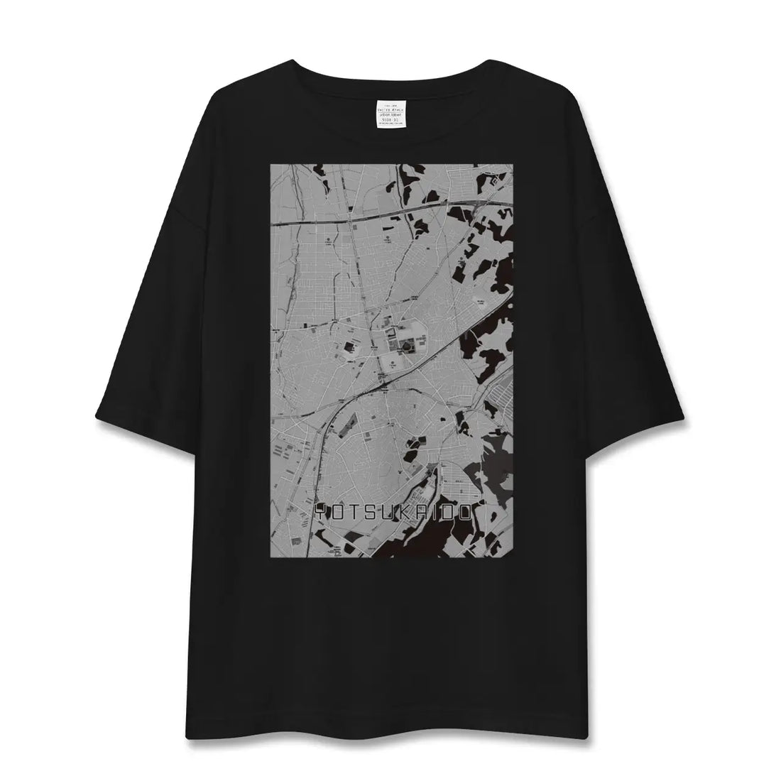 【四街道（千葉県）】地図柄ビッグシルエットTシャツ