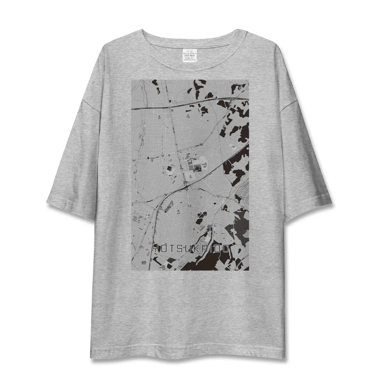 【四街道（千葉県）】地図柄ビッグシルエットTシャツ