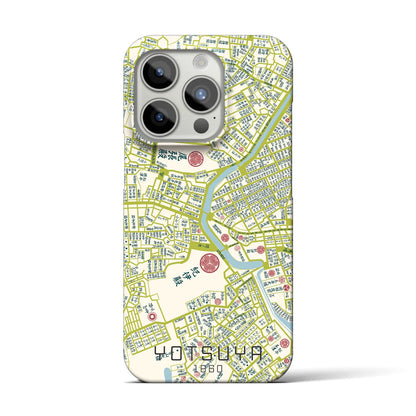 【四ツ谷1860】地図柄iPhoneケース（バックカバータイプ・ナチュラル）iPhone 15 Pro 用