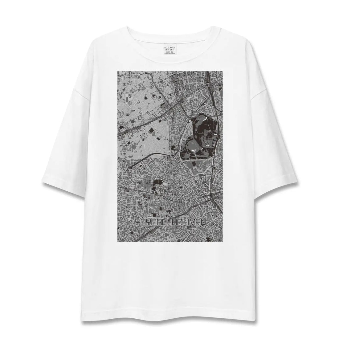 【代々木八幡（東京都）】地図柄ビッグシルエットTシャツ