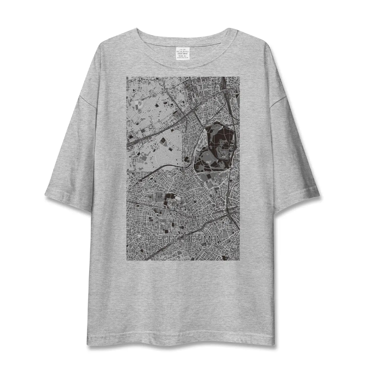 【代々木八幡（東京都）】地図柄ビッグシルエットTシャツ