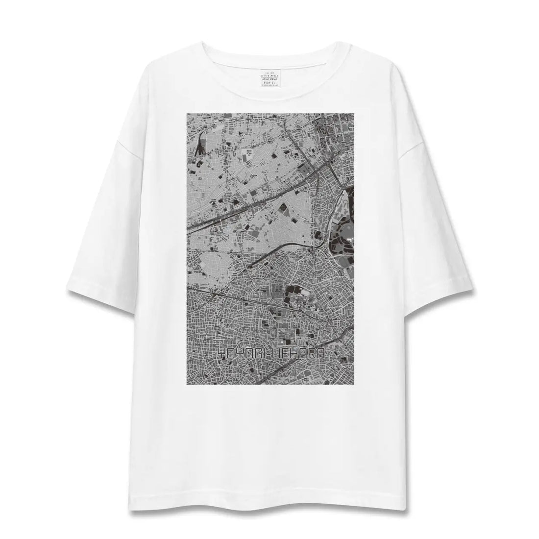 【代々木上原（東京都）】地図柄ビッグシルエットTシャツ