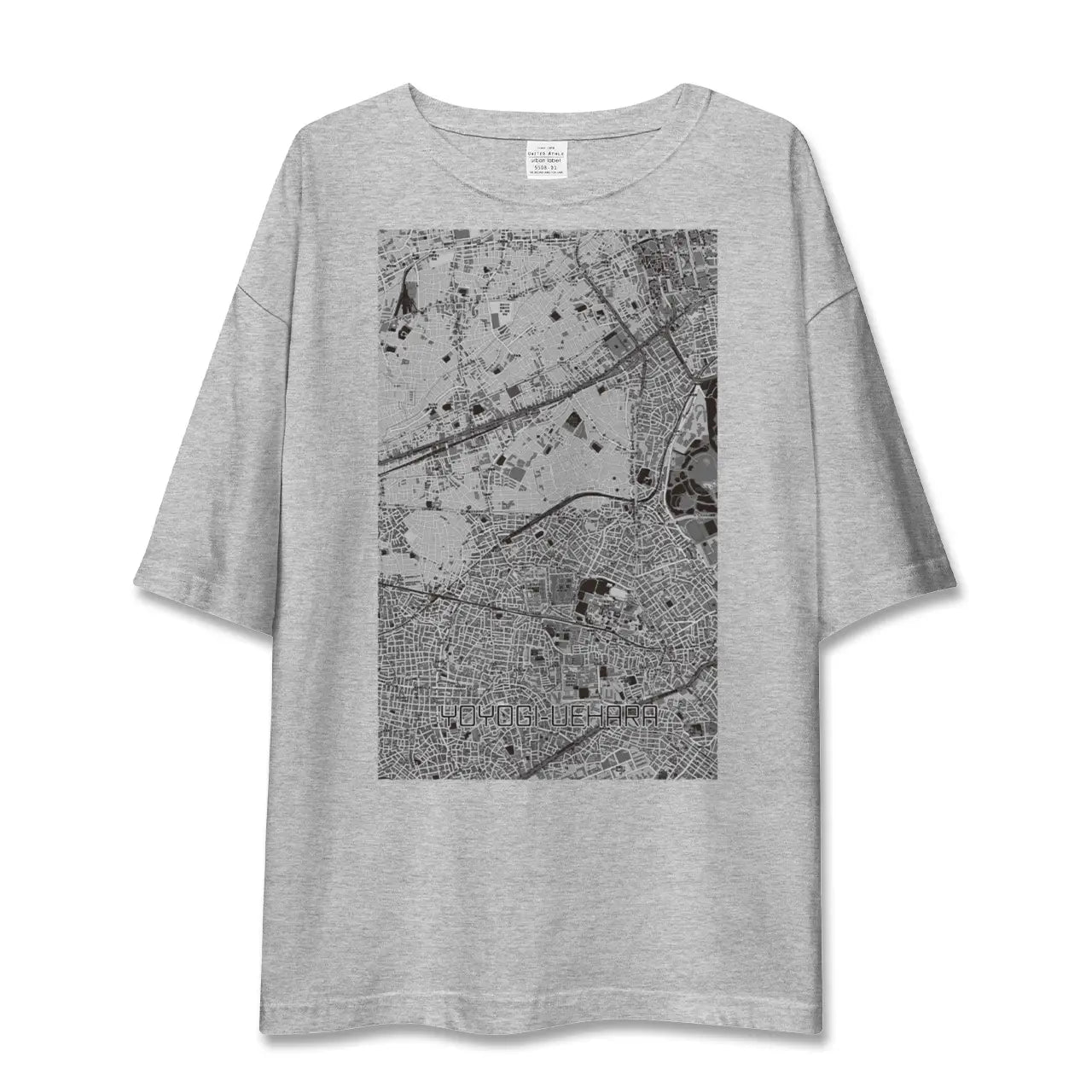 【代々木上原（東京都）】地図柄ビッグシルエットTシャツ