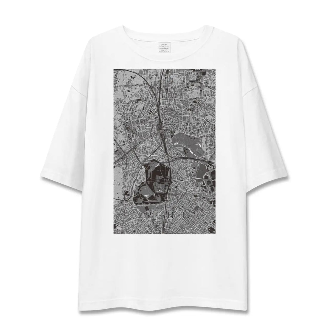 【代々木(東京都)】地図柄ビッグシルエットTシャツ