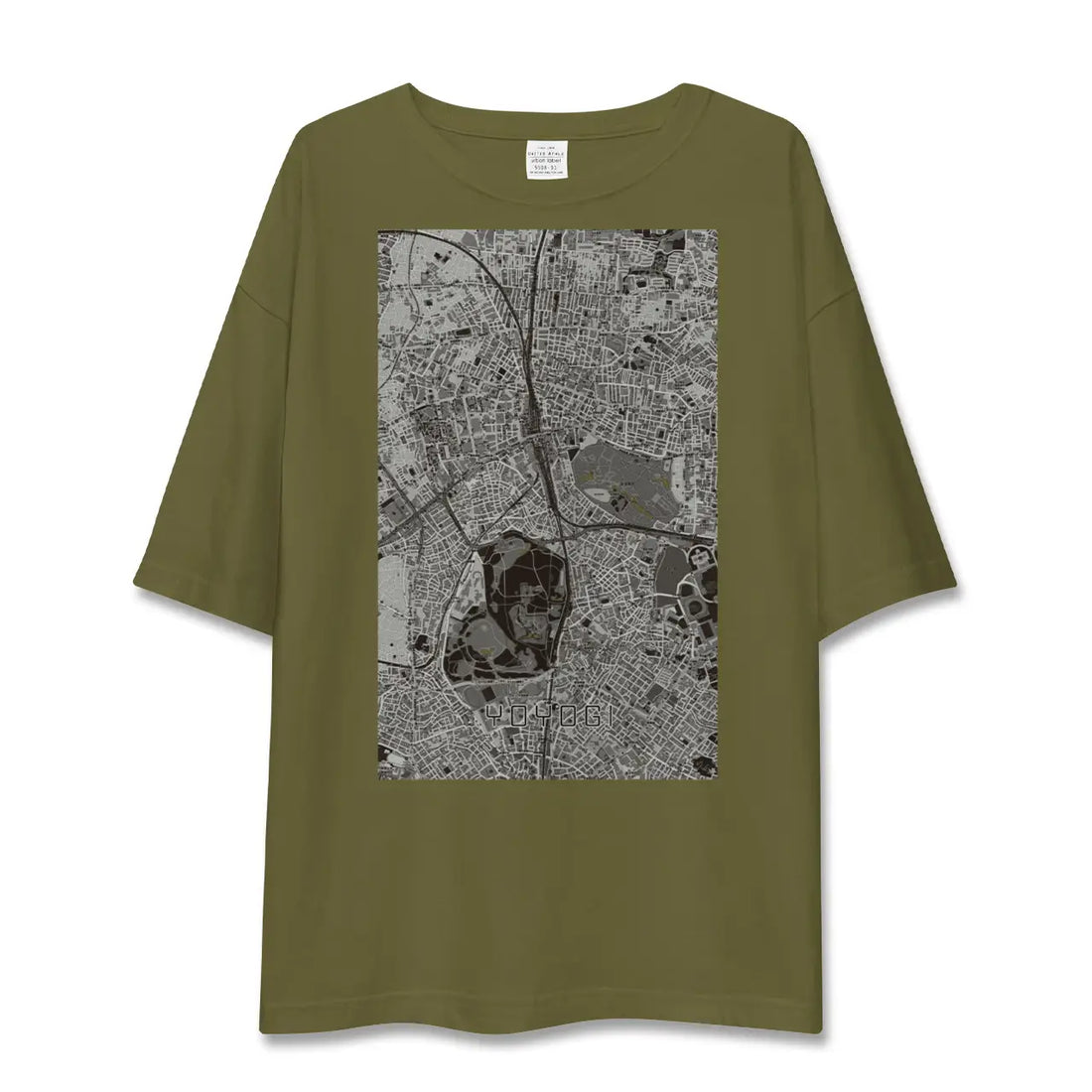 【代々木(東京都)】地図柄ビッグシルエットTシャツ