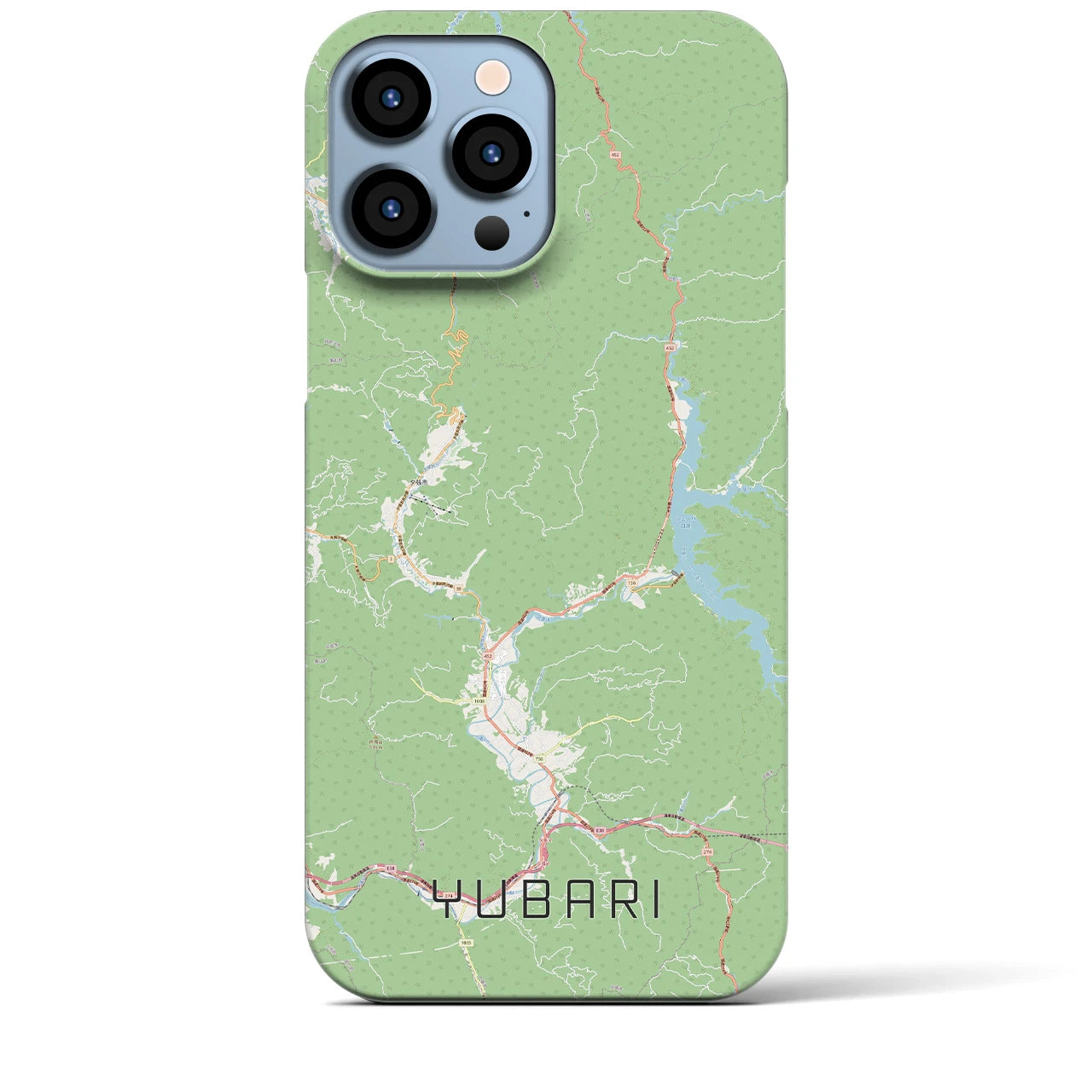 【夕張】地図柄iPhoneケース（バックカバータイプ・ナチュラル）iPhone 13 Pro Max 用