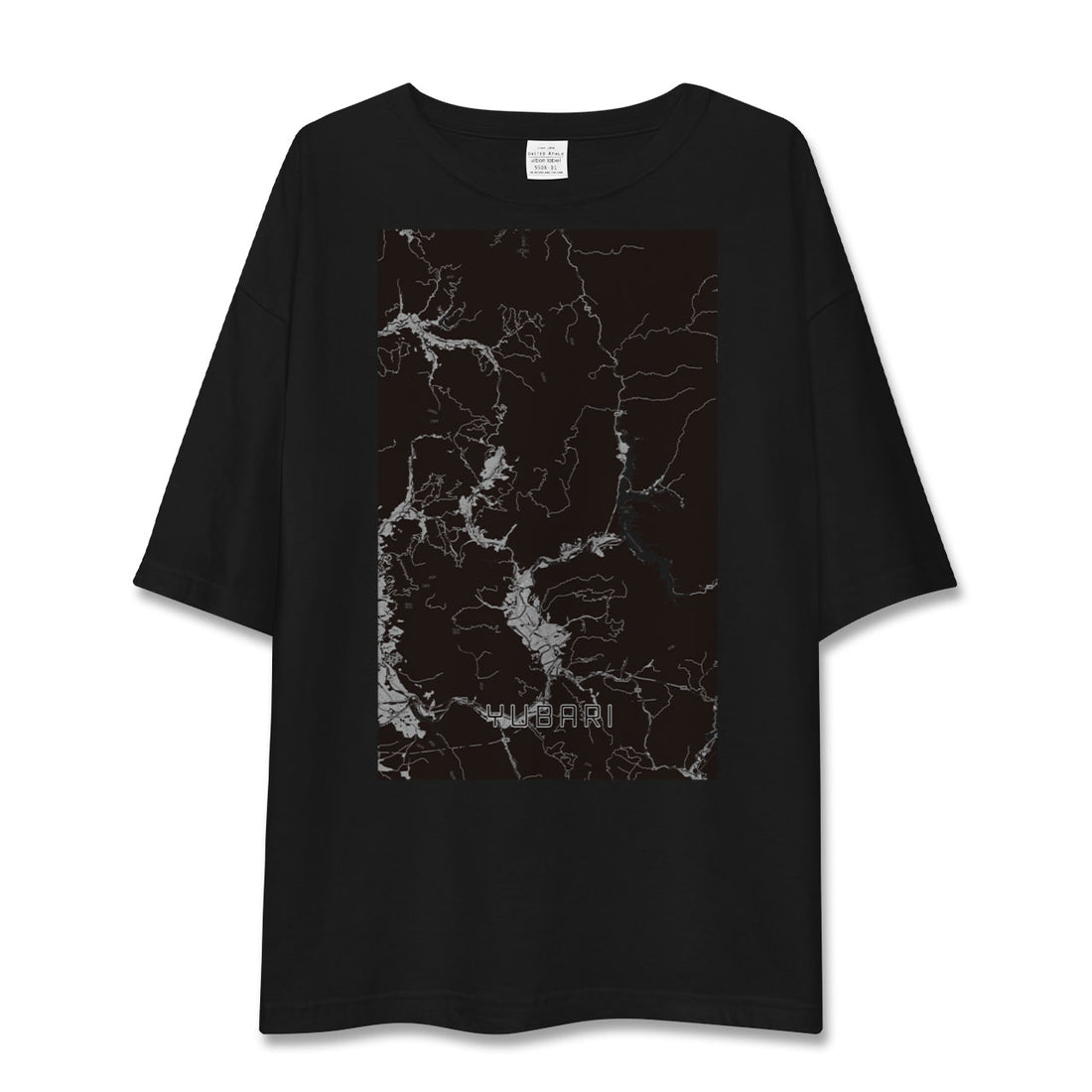 【夕張(北海道)】地図柄ビッグシルエットTシャツ