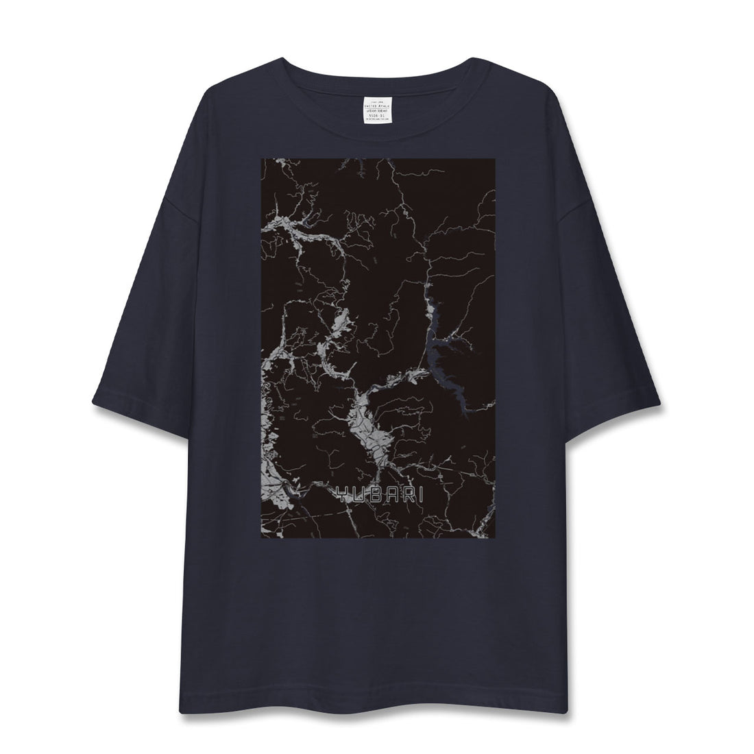 【夕張（北海道）】地図柄ビッグシルエットTシャツ