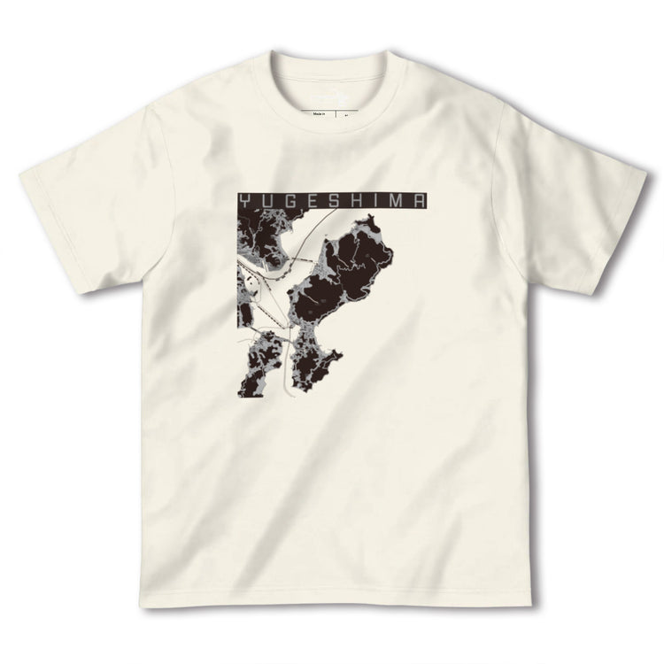 【弓削島（愛媛県）】地図柄ヘビーウェイトTシャツ