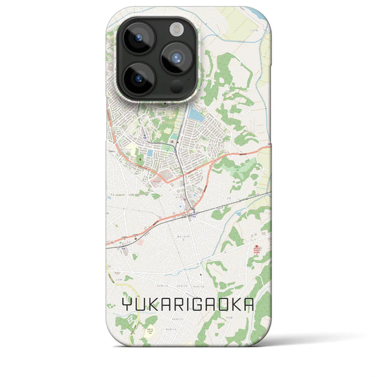 【ユーカリが丘】地図柄iPhoneケース（バックカバータイプ・ナチュラル）iPhone 15 Pro Max 用