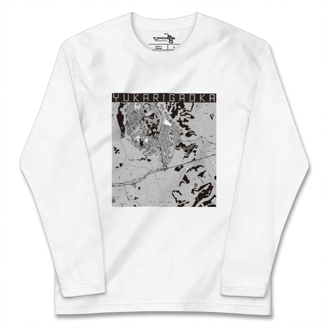 【ユーカリが丘(千葉県)】地図柄ロングスリーブTシャツ