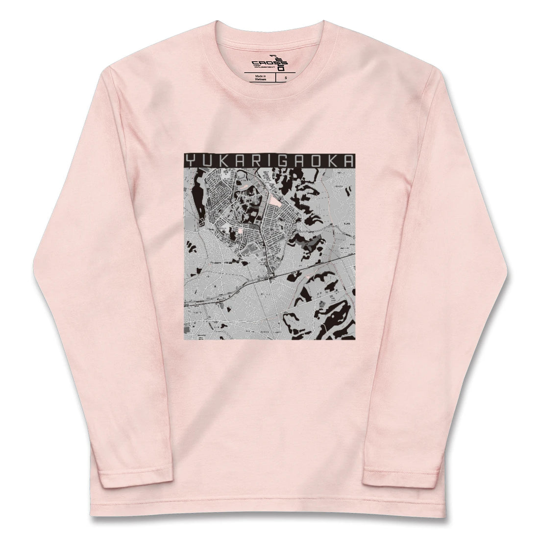 【ユーカリが丘(千葉県)】地図柄ロングスリーブTシャツ