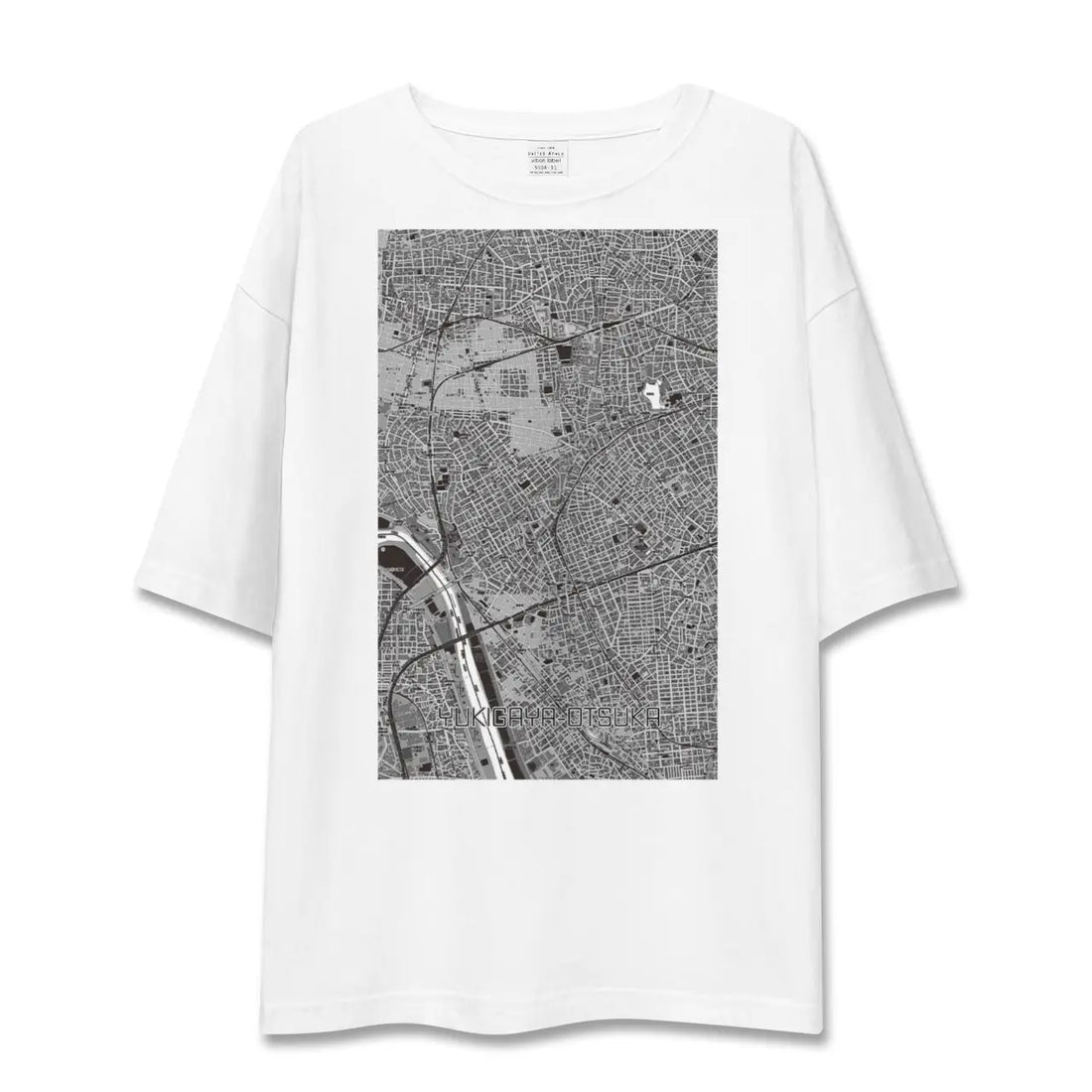 【雪が谷大塚(東京都)】地図柄ビッグシルエットTシャツ