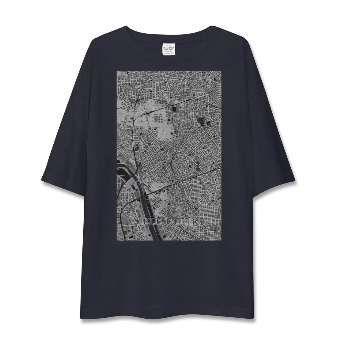 【雪が谷大塚(東京都)】地図柄ビッグシルエットTシャツ