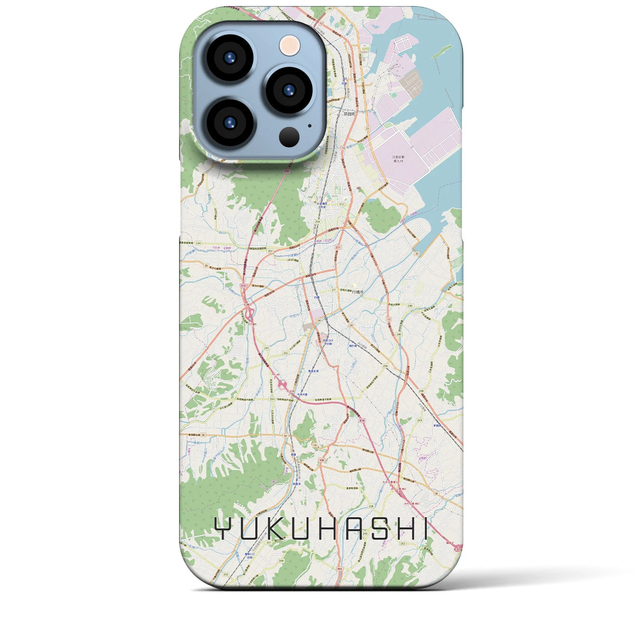 【行橋】地図柄iPhoneケース（バックカバータイプ・ナチュラル）iPhone 13 Pro Max 用
