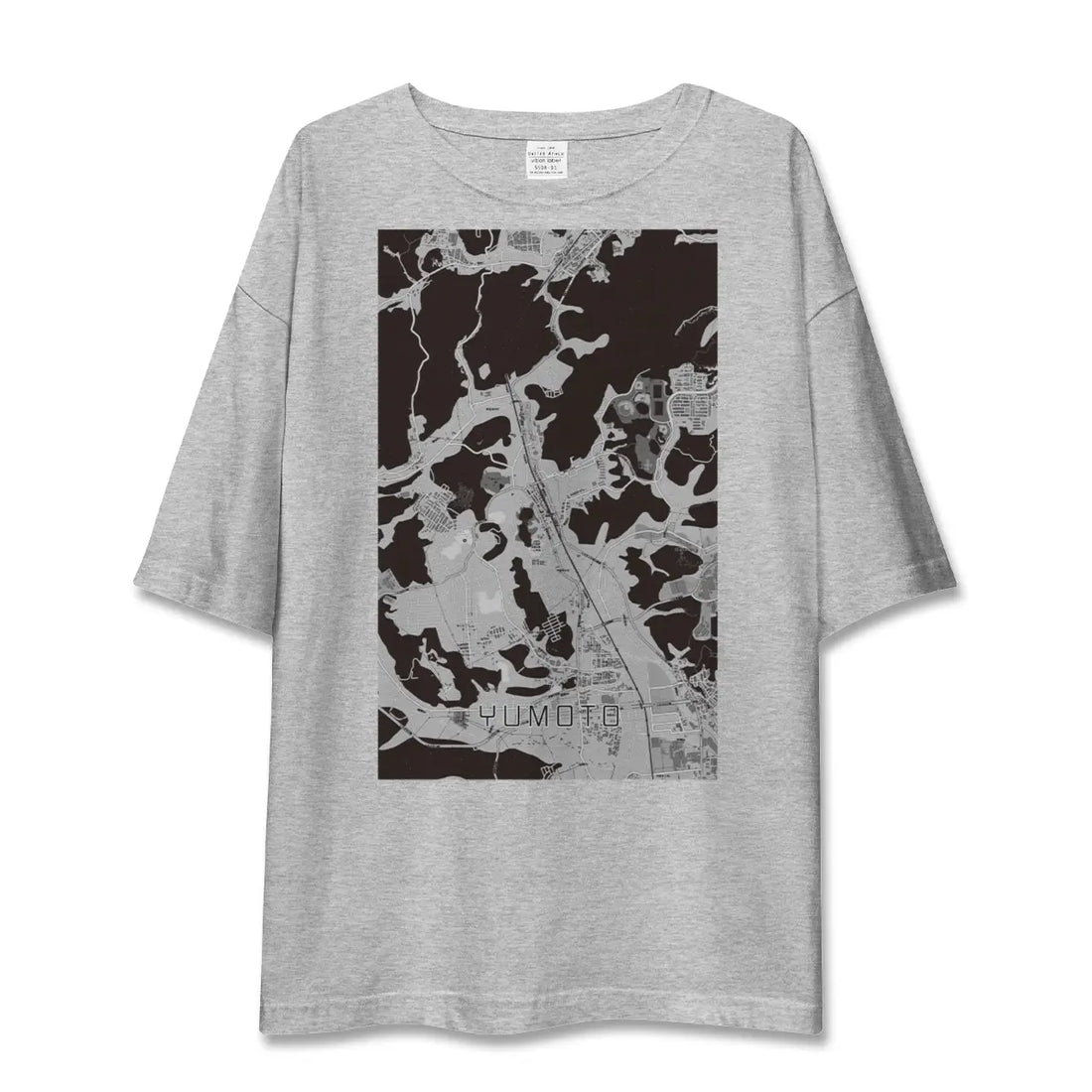 【湯本（福島県）】地図柄ビッグシルエットTシャツ