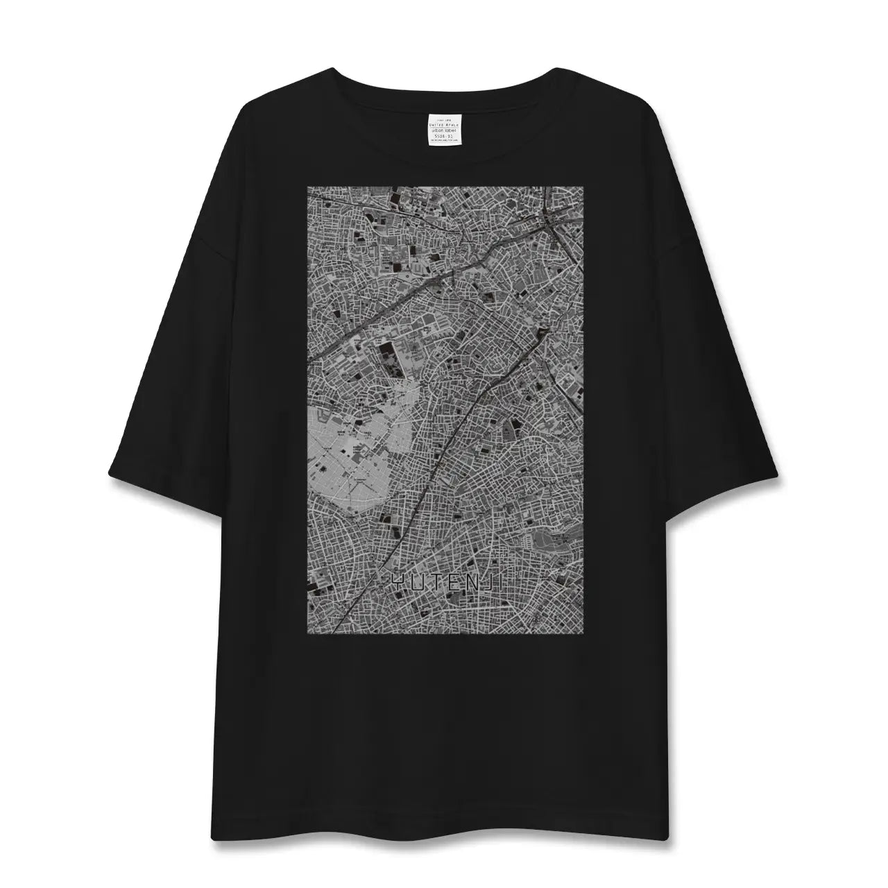 【祐天寺（東京都）】地図柄ビッグシルエットTシャツ
