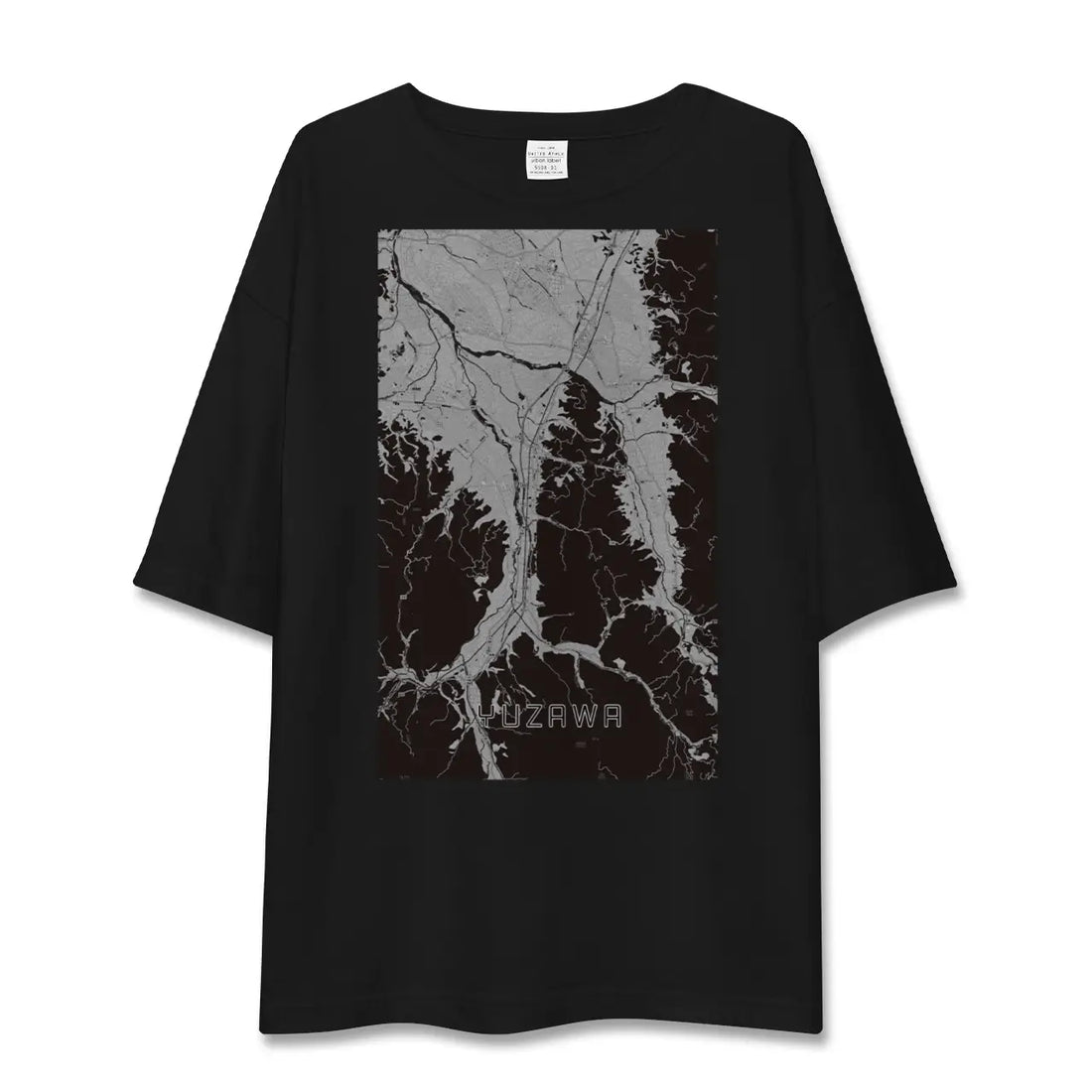 【湯沢（秋田県）】地図柄ビッグシルエットTシャツ