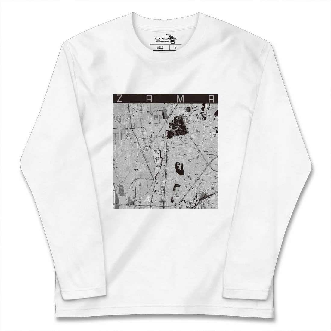 【座間(神奈川県)】地図柄ロングスリーブTシャツ