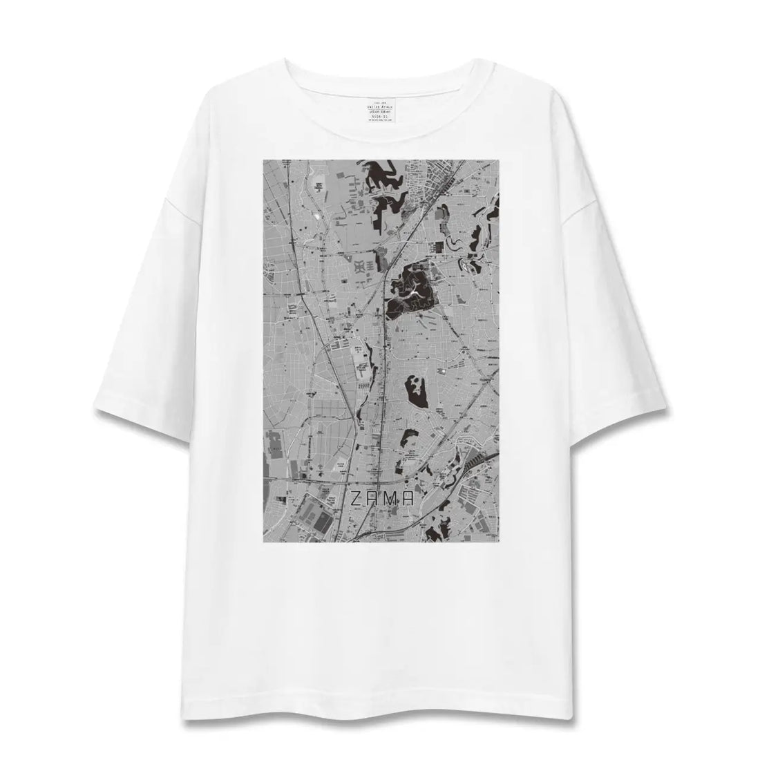 【座間（神奈川県）】地図柄ビッグシルエットTシャツ