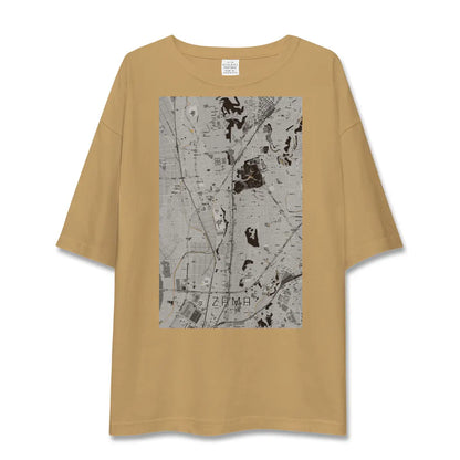 【座間（神奈川県）】地図柄ビッグシルエットTシャツ