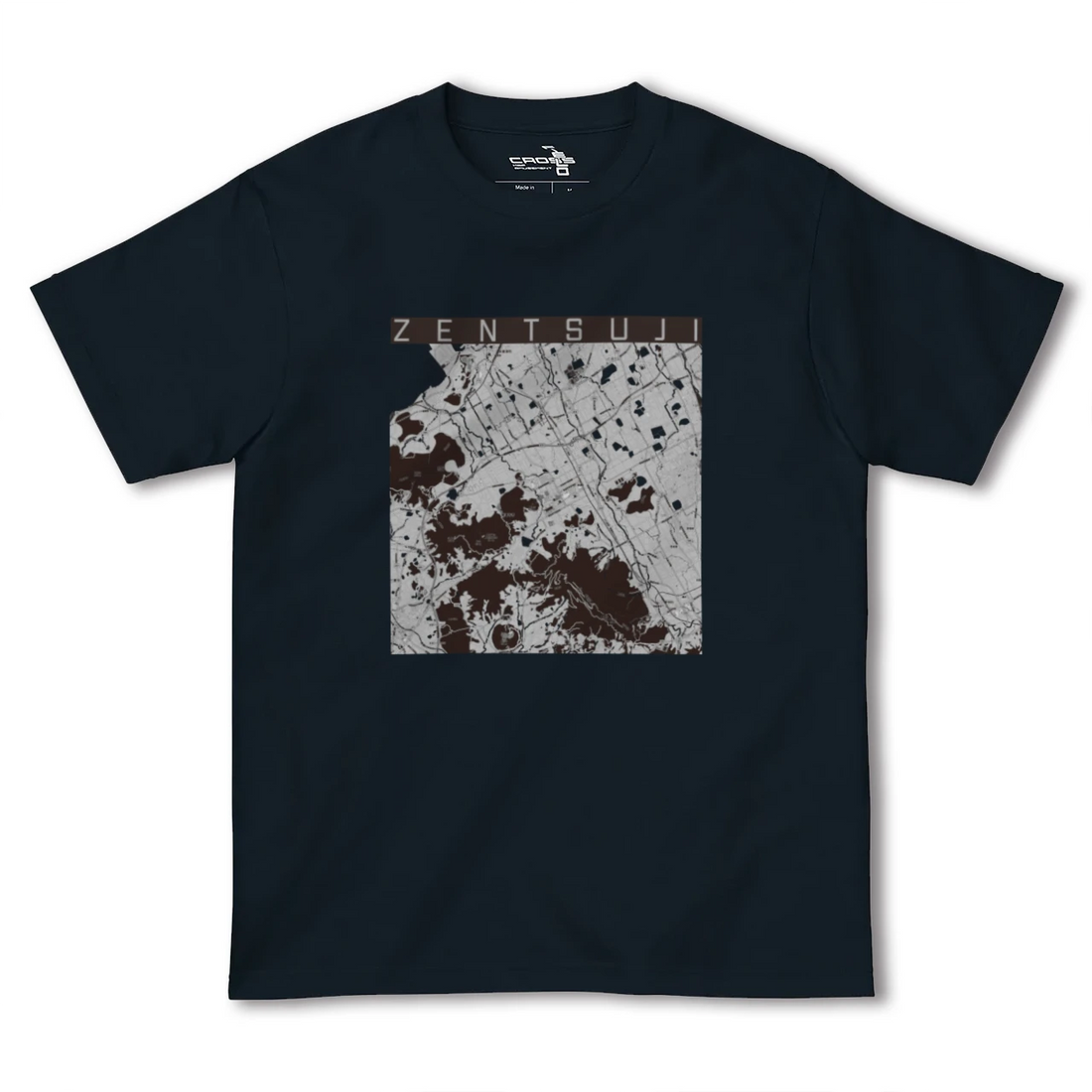 【善通寺(香川県)】地図柄ヘビーウェイトTシャツ