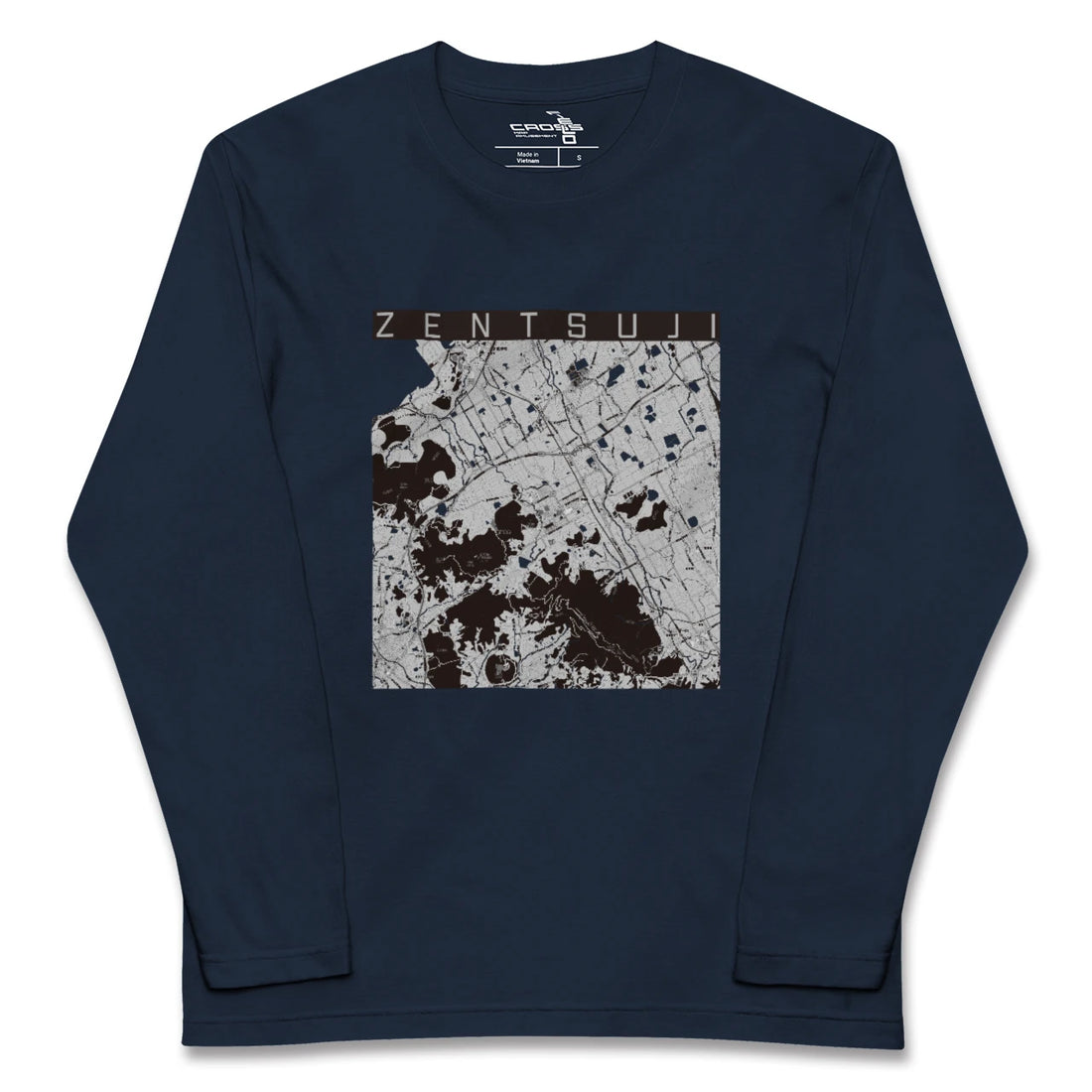 【善通寺(香川県)】地図柄ロングスリーブTシャツ