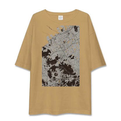【善通寺（香川県）】地図柄ビッグシルエットTシャツ
