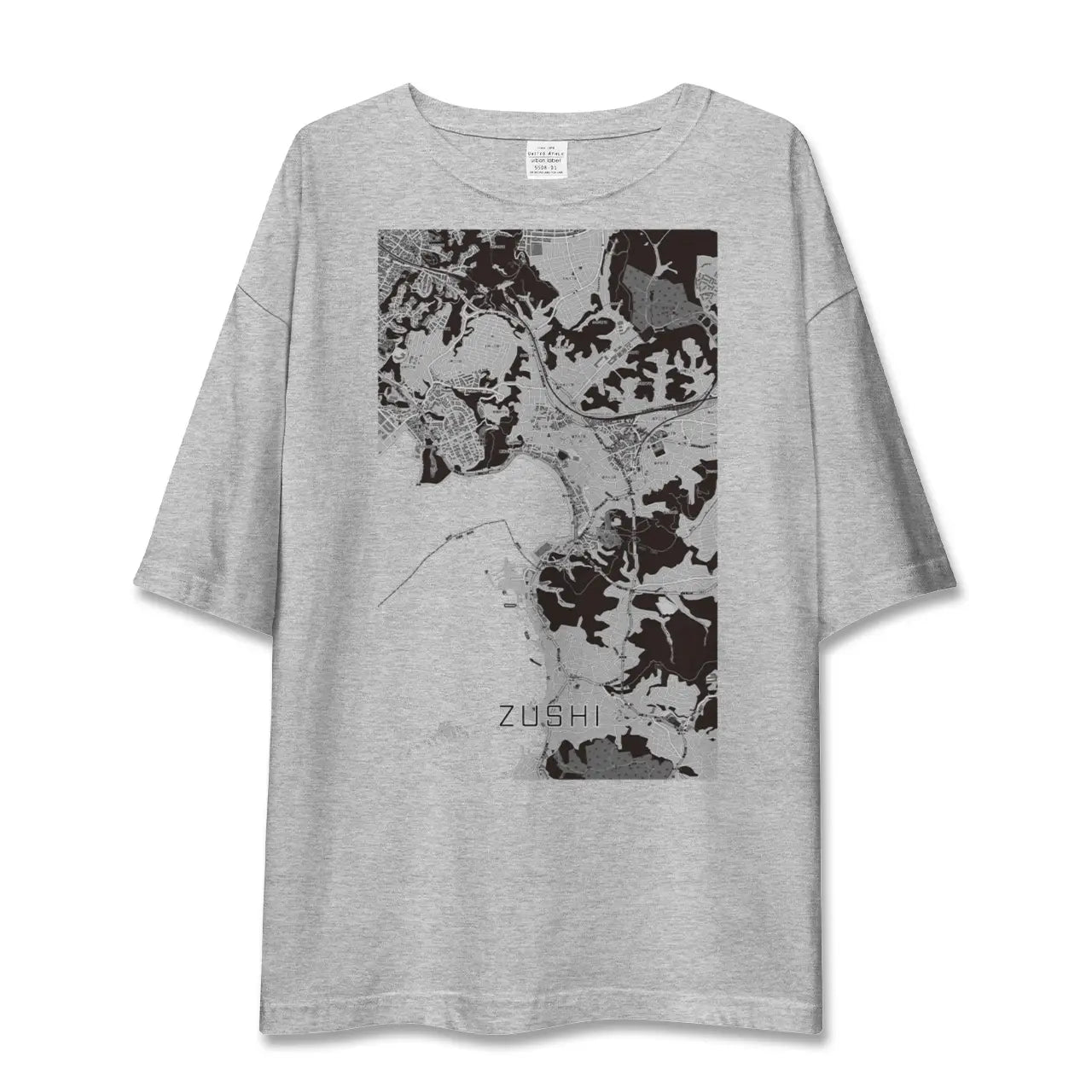 【逗子（神奈川県）】地図柄ビッグシルエットTシャツ