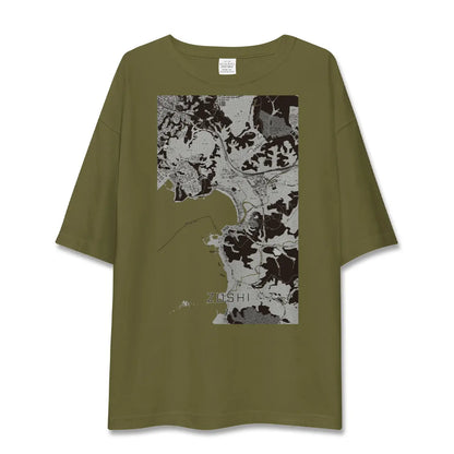【逗子（神奈川県）】地図柄ビッグシルエットTシャツ